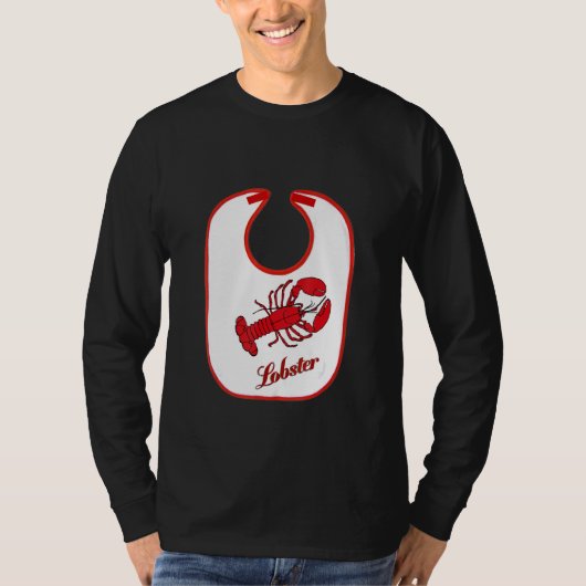 Kreeft slabbetje garnaal vis krab liefhebbers t-shirt (Voorkant)