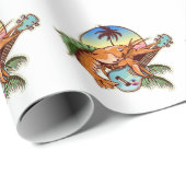 Kreeft spelen een ukelele gitaar cadeaupapier (Rol Hoek)