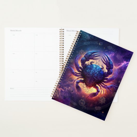Kreeft Sterrenbeeld Aquarelontwerp Planner (Display)