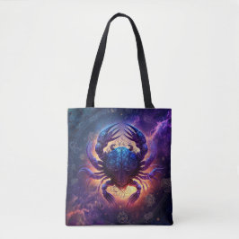 Kreeft Sterrenbeeld Aquarelontwerp Tote Bag