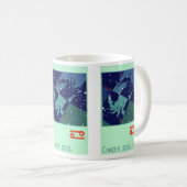 Kreeft sterrenbeeld Retro Dierenriem Astrologie Koffiemok (Voorkant rechts)