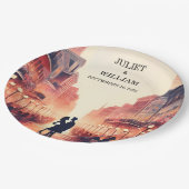 kreeft strand oceaan zomer new orleans bruiloft papieren bordje (Gekanteld)