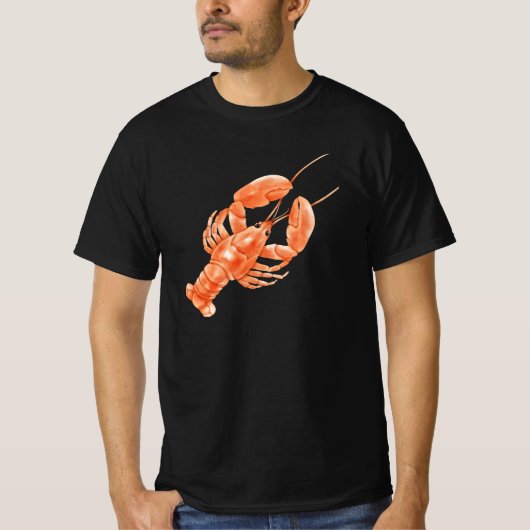 Kreeft symbool van sterke hechting, kankerachtig, t-shirt (Voorkant)