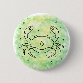 Kreeft teken ronde button 5,7 cm