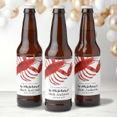 kreeft thema verjaardagsfeestje bier etiket