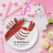 kreeft thema verjaardagsfeestje papieren bordje (Feest)