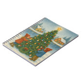 Kreeft Trap Tree Christmas Kaart Notitieboek (Linkerzijde)