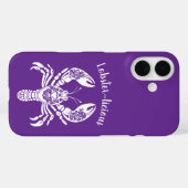kreeft-tropische bloemen- Case-Mate iPhone case (Achterkant (horizontaal))