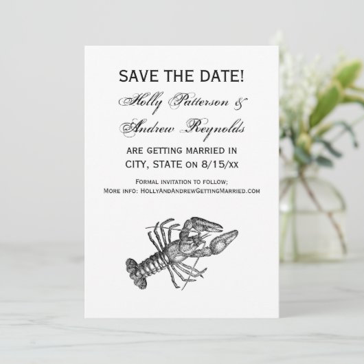 Kreeft uit de oude doos #1 Tekening Kaart (Staand voorkant)