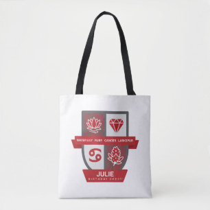 Kreeft Verjaardag Crest™ voor 1-22 juli Tote Bag