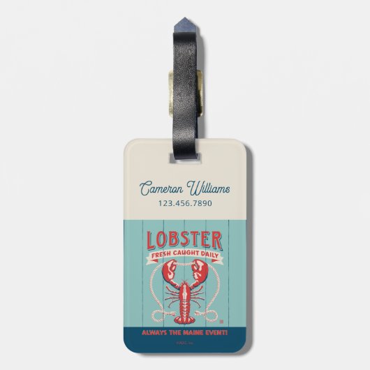 Kreeft vers gevangen dagelijks | Maine Bagagelabel (Achterkant verticaal)