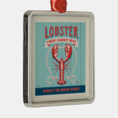 Kreeft vers gevangen dagelijks | Maine Metalen Ornament (Rechts)