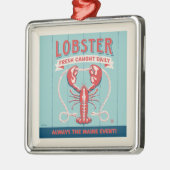 Kreeft vers gevangen dagelijks | Maine Metalen Ornament (Links)