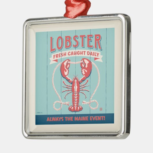 Kreeft vers gevangen dagelijks | Maine Metalen Ornament (Links)