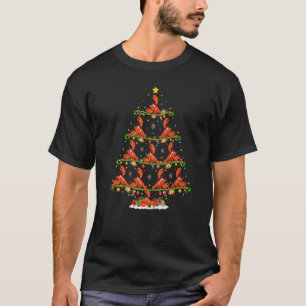 Kreeft Vis Lichten Kerstmis Kerstman Kreeft Kerst T-shirt