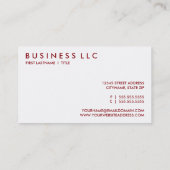 kreeft. visitekaartje (Achterkant)