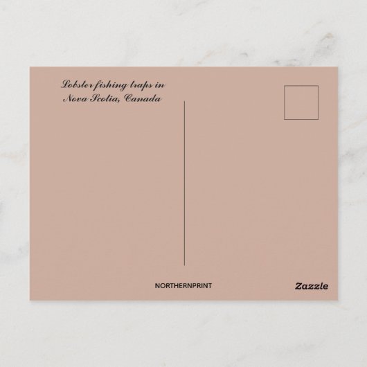 Kreeft Vist vallen in Nova Scotia Briefkaart (Achterkant)