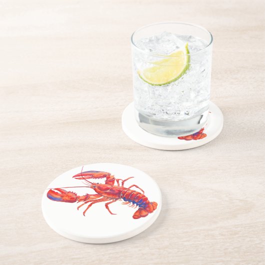 Kreeft Zandsteen Onderzetter (Zijkant)