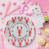 Kreeft Zeebanket Kook Summer Kreeft Familie Feestj Papieren Bordje (Feest)