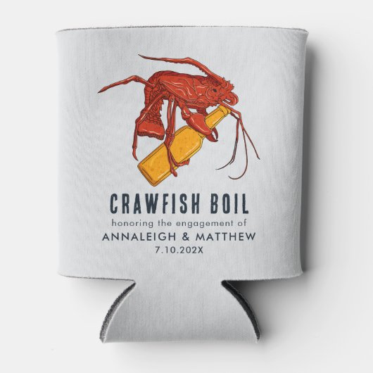 Kreeft Zeebanket Verloving Feest Papier Blikjeskoeler (Voorkant)