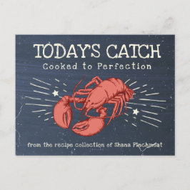 Kreeft zeevruchten salade koken keeper recept kaar briefkaart