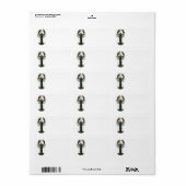  kreeft, zeezoogdier etiket (Full Sheet)