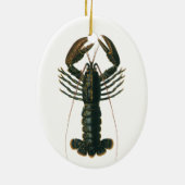  kreeft, zeezoogdier keramisch ornament (Achterkant)