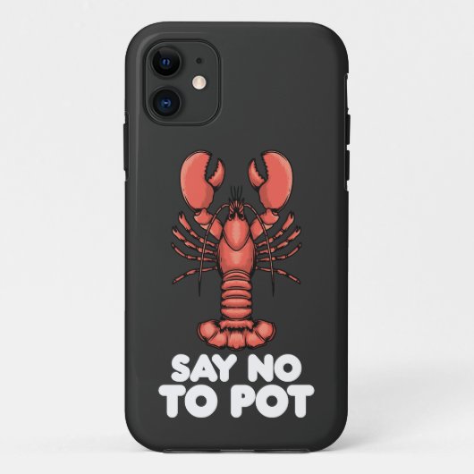 Kreeft zegt nee tegen pot Case-Mate iPhone case (Achterkant)