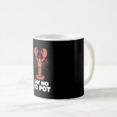 Kreeft zegt nee tegen pot koffiemok (Voorkant rechts)