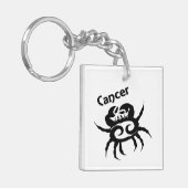 Kreeft Zodiac Symbool en Teken Sleutelhanger (Voorkant Links)