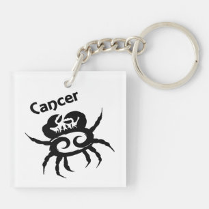 Kreeft Zodiac Symbool en Teken Sleutelhanger
