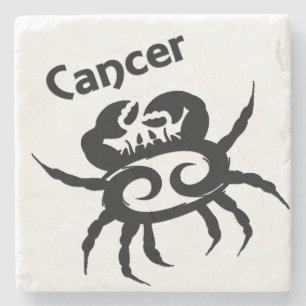 Kreeft Zodiac Symbool & Teken Stenen Onderzetter
