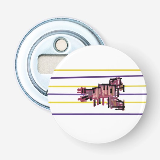 Kreeft zomer vreugde button flesopener (Voorkant)