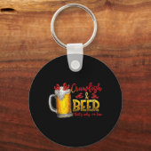Kreeftbier Daarom Ben Ik Hier Grappige Voedsel Lie Sleutelhanger (Voorkant)