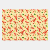 Kreeftcitroenen Olijven Kleurrijk Inpakpapier Vel (Voorkant 2)