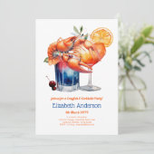 Kreeftcocktailfeest Kreeft en drankjes Kaart (Staand voorkant)