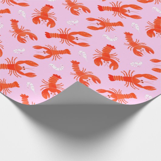 Kreeften & Garnalen Cadeaupapier (Hoek)