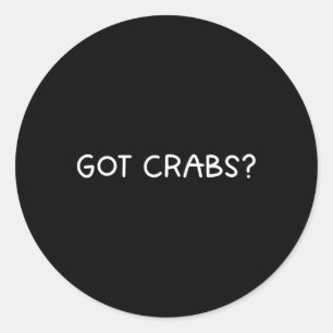 Kreeften Gevangen - Grappig Krabben Design - Krabb Ronde Sticker