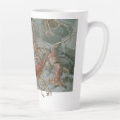 Kreeften in de oceaan,  art nouveau latte mok (Rechts)