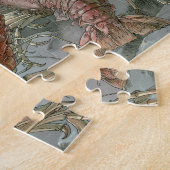 Kreeften in de oceaan, art nouveau legpuzzel (Zijkant)