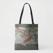 Kreeften in de oceaan, art nouveau tote bag (Voorkant)