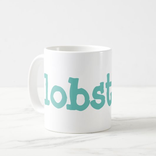 kreeften koffiemok (Voorkant links)