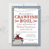 Kreeften Kook Speciale Evenement School Afstuderen Magnetische Uitnodiging (Voorkant)