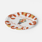 Kreeften Kook Verlovingsfeest-Liefde & Kreeft Papieren Bordje (Gekanteld)