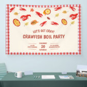 Kreeften Kookfeest Picknick Feestviering Spandoek (Beurs)