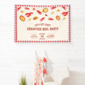 Kreeften Kookfeest Picknick Feestviering Spandoek (Insitu)