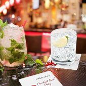 Kreeften langoesten kookfeest rood wit kartonnen onderzetters