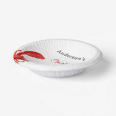 Kreeften langoesten kookfeest rood wit papieren kommen (Gebogen)