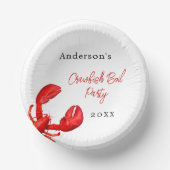 Kreeften langoesten kookfeest rood wit papieren kommen (Voorkant)