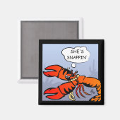 Kreeften met Bling Magnet (Voorkant / Achterkant)